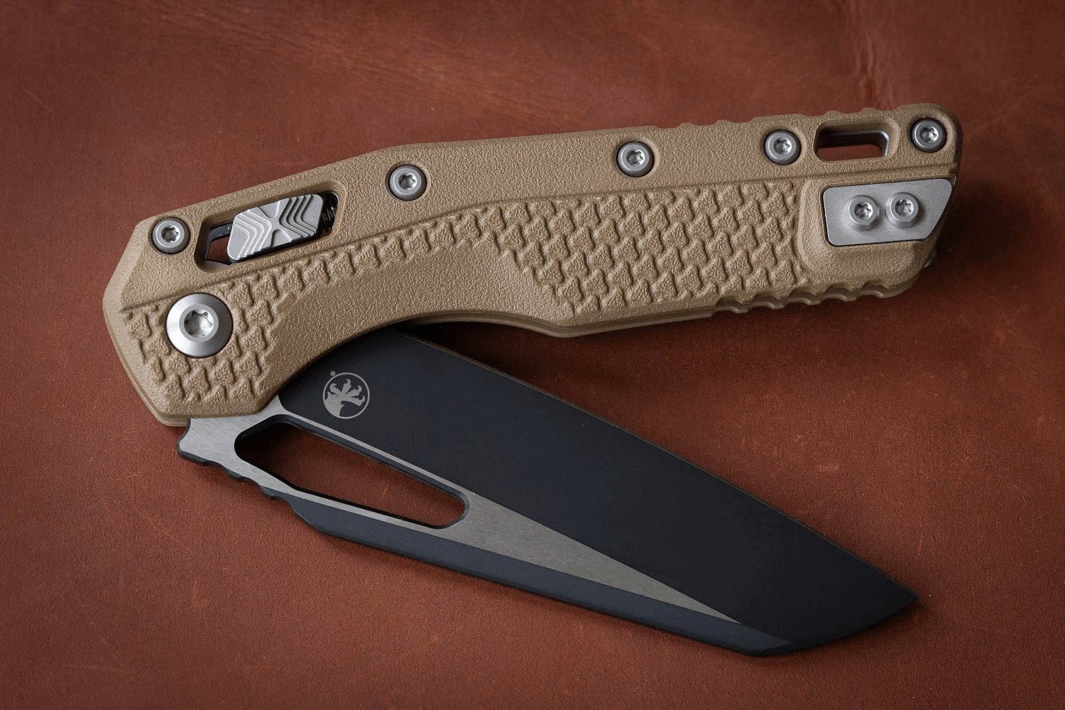 Нож Microtech MSI Black Blade Dark Earth Фото 2